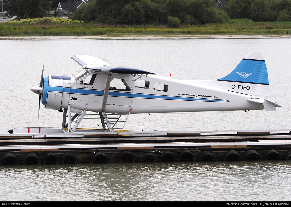 Aircraft Photo of C-FJFQ | De Havilland Canada DHC-2 Beaver Mk.1 | Van City Seaplanes | AirHistory.net #215938