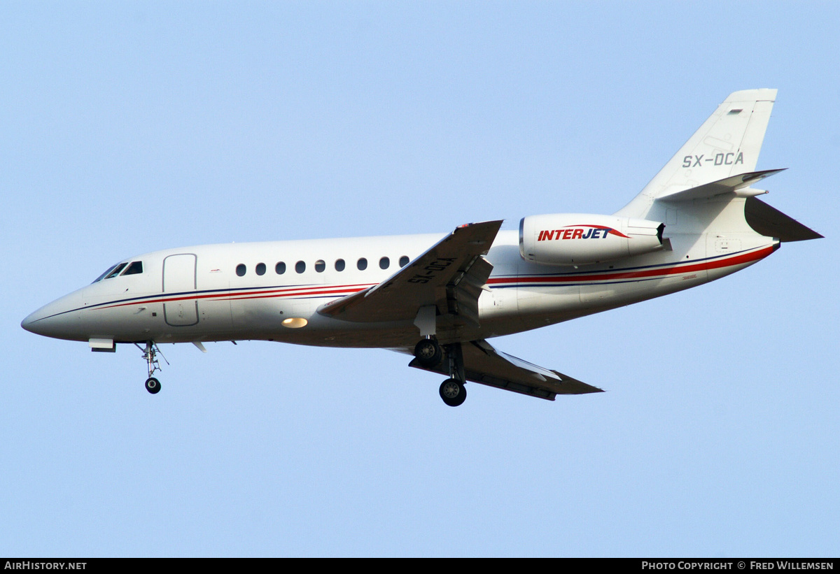 Aircraft Photo of SX-DCA | Dassault Falcon 2000EX | InterJet | AirHistory.net #215946