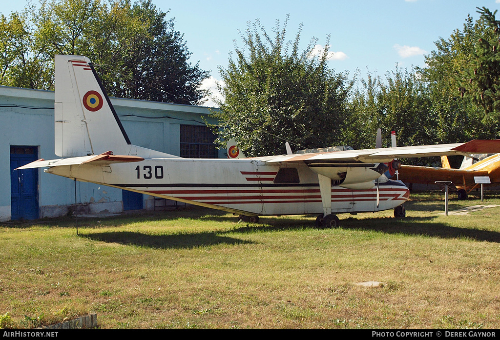 Aircraft Photo of 130 | Britten-Norman BN-2A-10 Islander | Romania - Air Force | AirHistory.net #215950