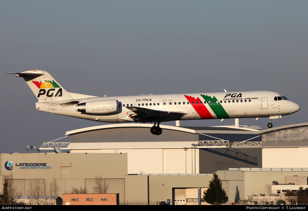 Aircraft Photo of CS-TPE | Fokker 100 (F28-0100) | Portugália Airlines - PGA | AirHistory.net #215954