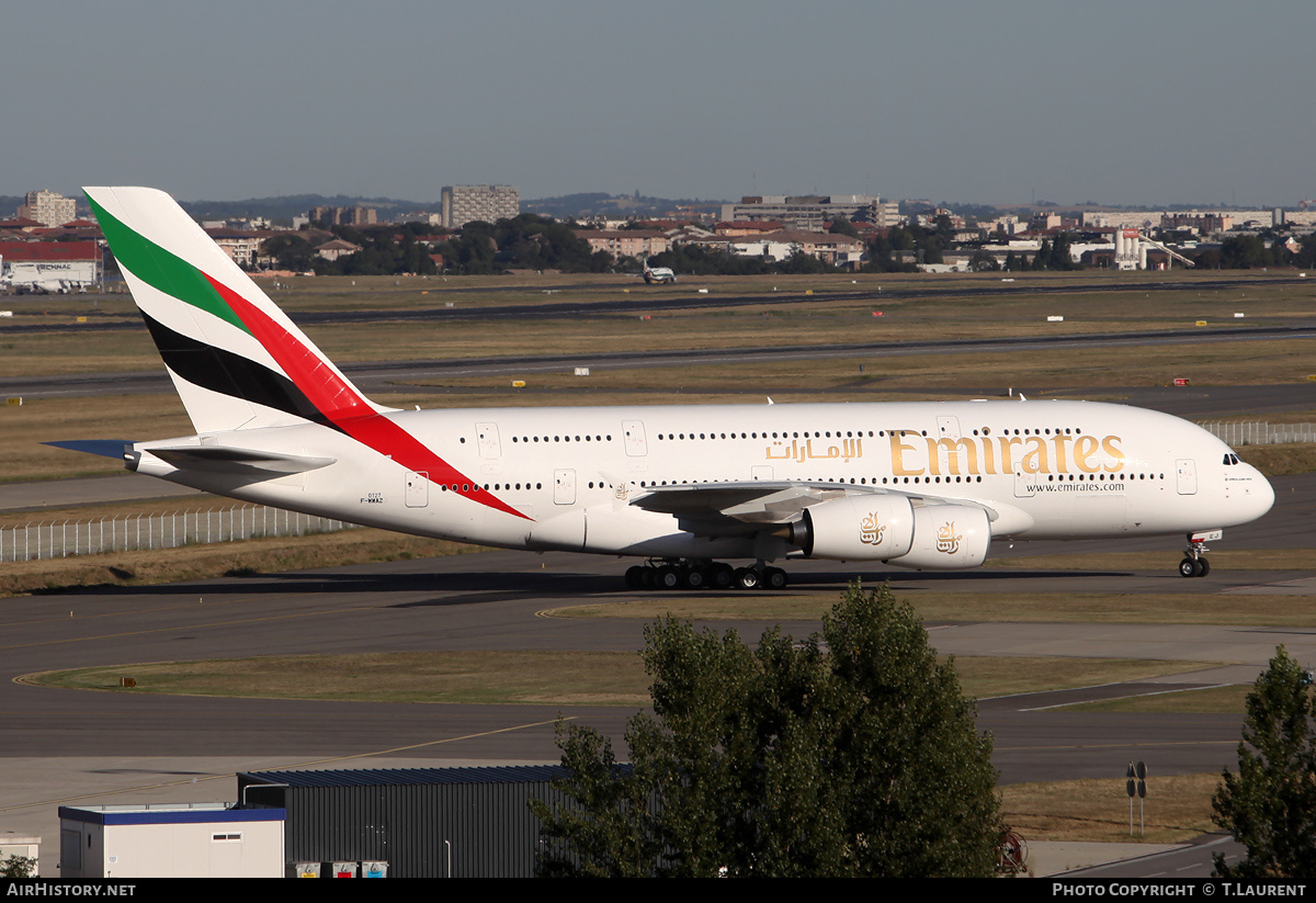 Aircraft Photo of F-WWAZ | Airbus A380-861 | Emirates | AirHistory.net #215956