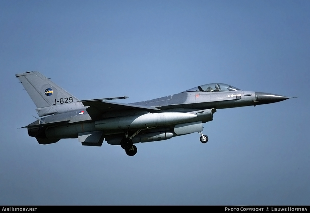Aircraft Photo of J-629 | General Dynamics F-16A Fighting Falcon | Netherlands - Air Force | AirHistory.net #215970