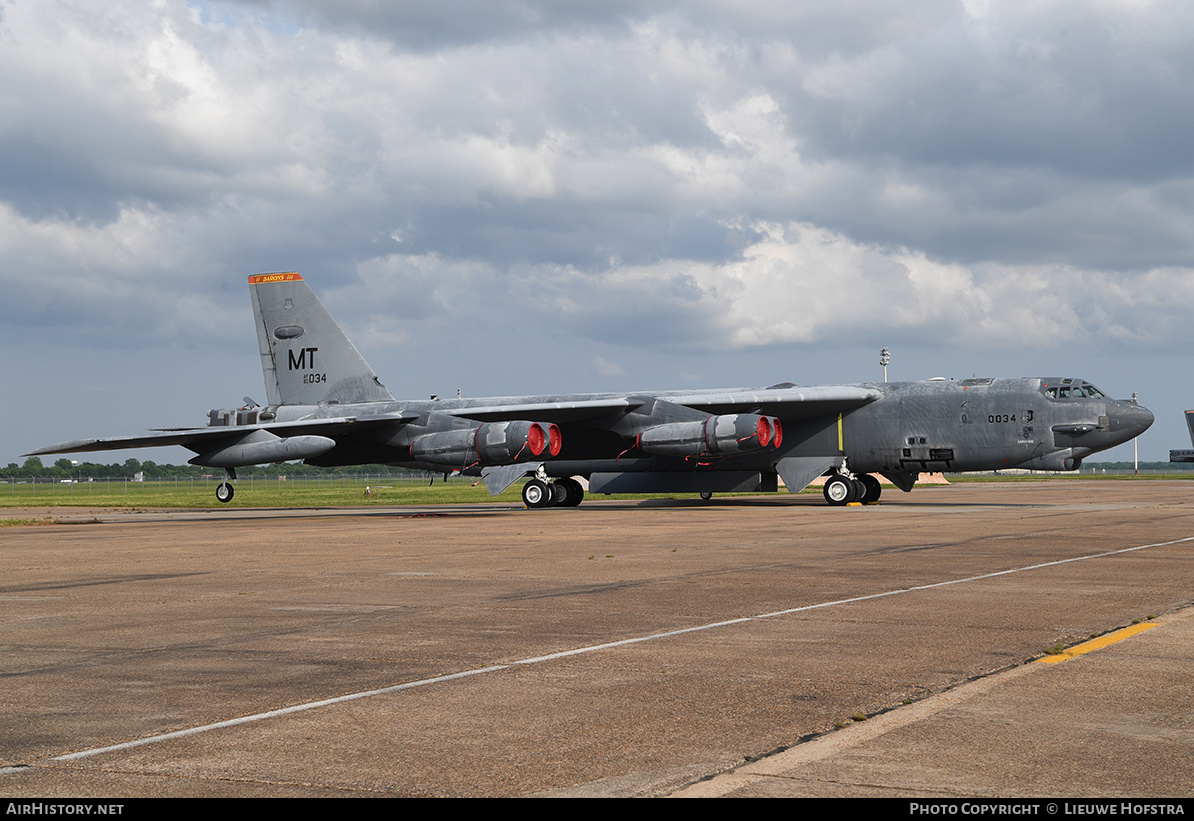 Aircraft Photo of 60-0034 / AF60-034 | Boeing B-52H Stratofortress | USA - Air Force | AirHistory.net #215995