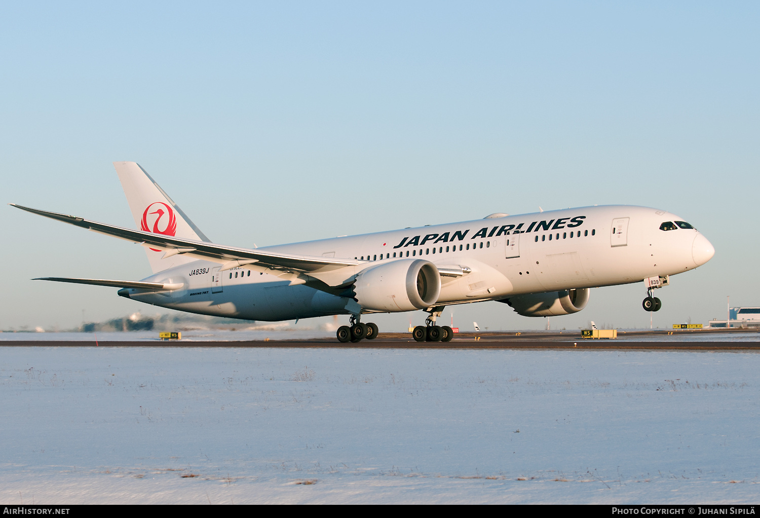 Aircraft Photo of JA839J | Boeing 787-8 Dreamliner | Japan Airlines - JAL | AirHistory.net #216029