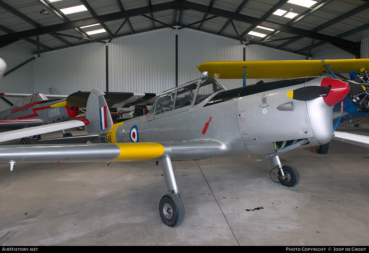 Aircraft Photo of G-BTWF / WK549 | De Havilland DHC-1 Chipmunk Mk22 | UK - Air Force | AirHistory.net #216044