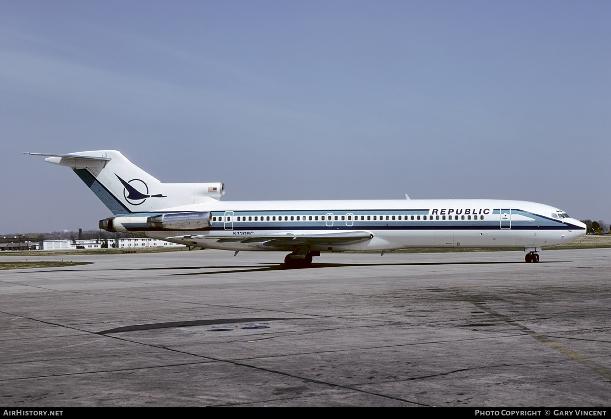 Aircraft Photo of N720RC | Boeing 727-2S7/Adv | Republic Airlines | AirHistory.net #216101