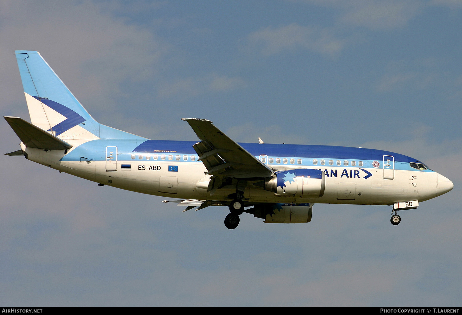 Aircraft Photo of ES-ABD | Boeing 737-5Q8 | Estonian Air | AirHistory.net #216116