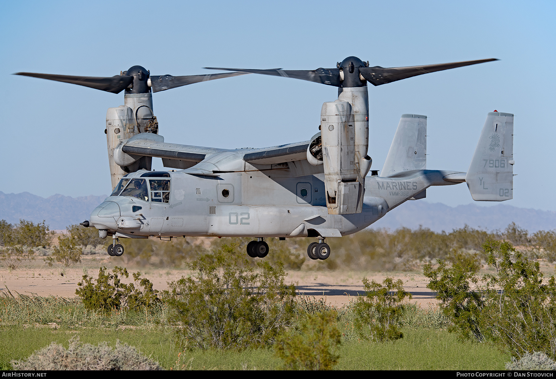 Aircraft Photo of 167906 / 7906 | Bell-Boeing MV-22B Osprey | USA - Marines | AirHistory.net #216177