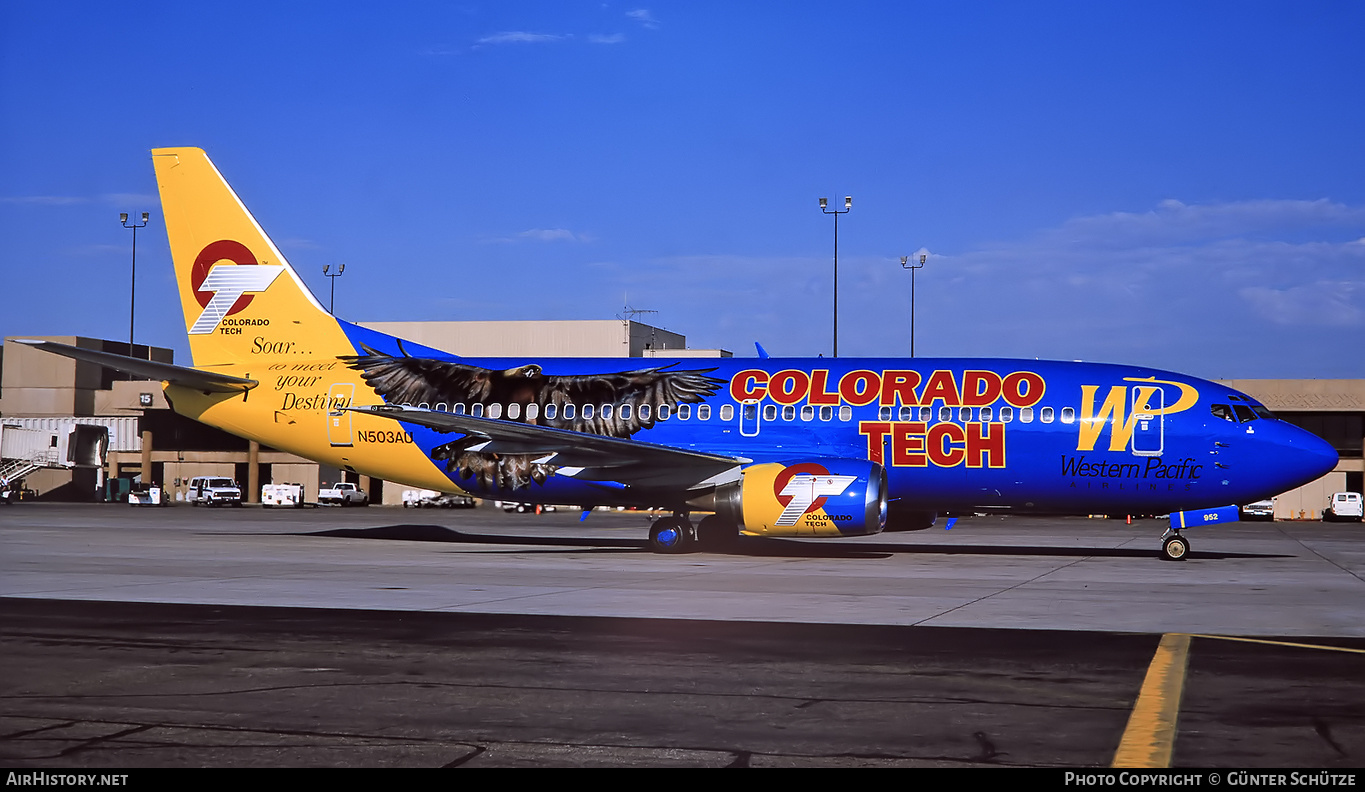 Aircraft Photo of N503AU | Boeing 737-3B7 | Western Pacific Airlines | AirHistory.net #216236