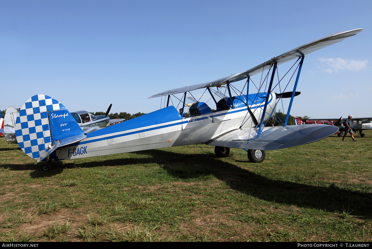 Aircraft Photo of F-BAGK | Stampe-Vertongen SV-4C | AirHistory.net #216302