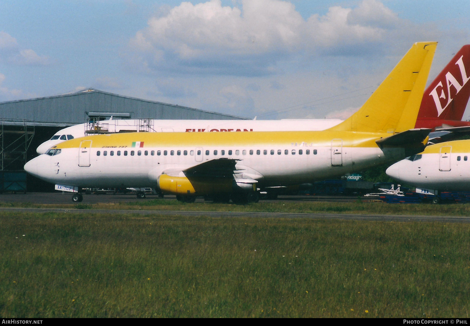 Aircraft Photo of XA-TLJ | Boeing 737-2H6/Adv | TAESA - Transportes Aéreos Ejecutivos | AirHistory.net #216306