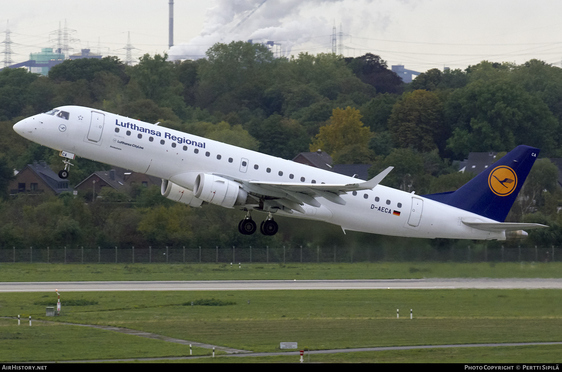 Aircraft Photo of D-AECA | Embraer 190LR (ERJ-190-100LR) | Lufthansa Regional | AirHistory.net #216351