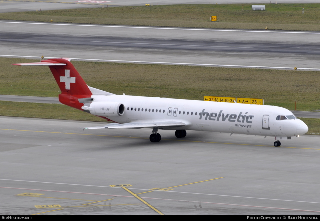 Aircraft Photo of HB-JVI | Fokker 100 (F28-0100) | Helvetic Airways | AirHistory.net #216354