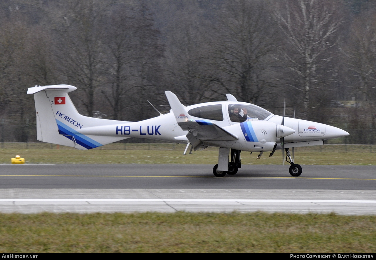 Aircraft Photo of HB-LUK | Diamond DA42 Twin Star | Horizon International Flight Academy | AirHistory.net #216355