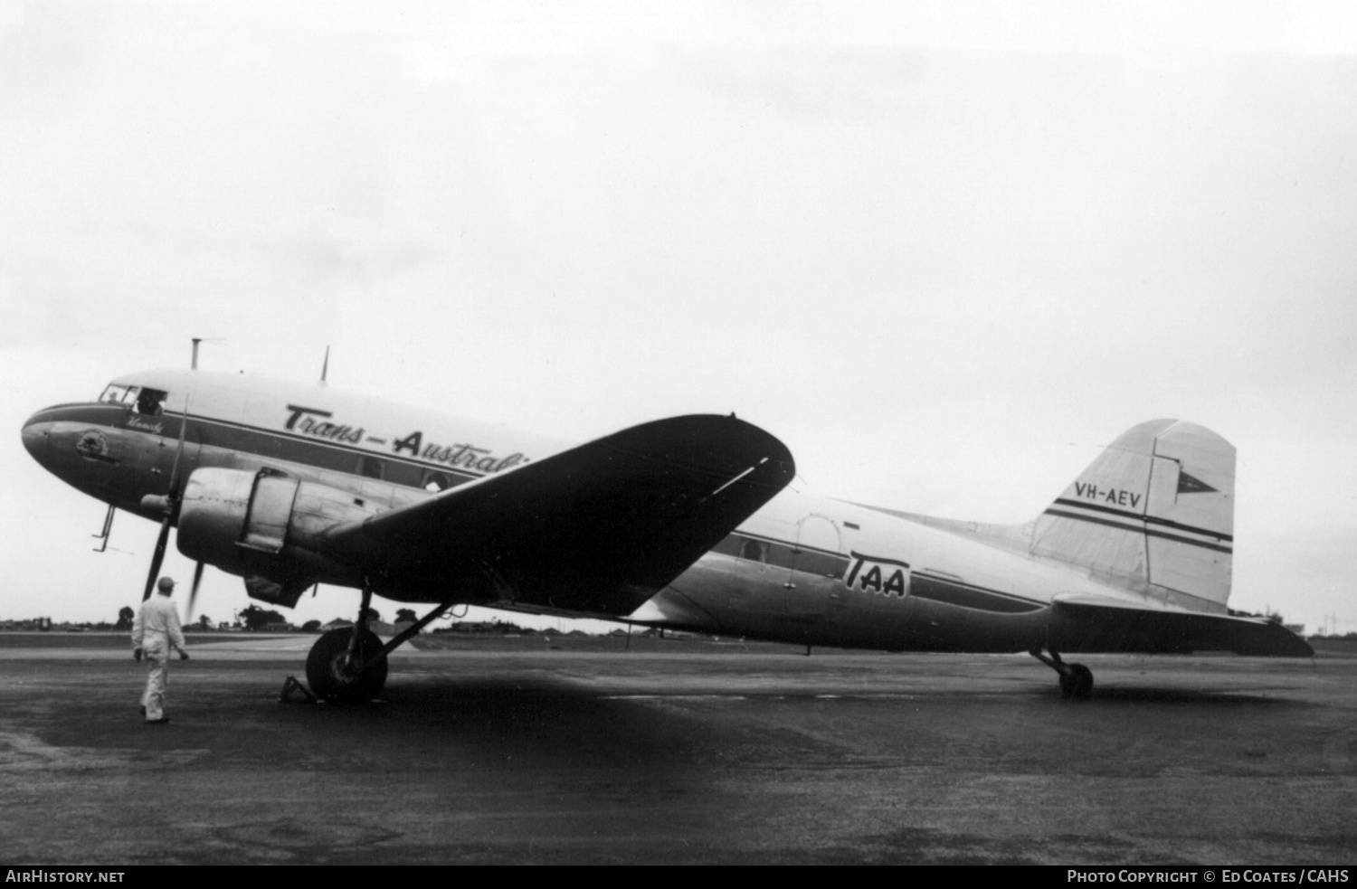 Aircraft Photo of VH-AEV | Douglas DC-3(C) | Trans-Australia Airlines - TAA | AirHistory.net #216377