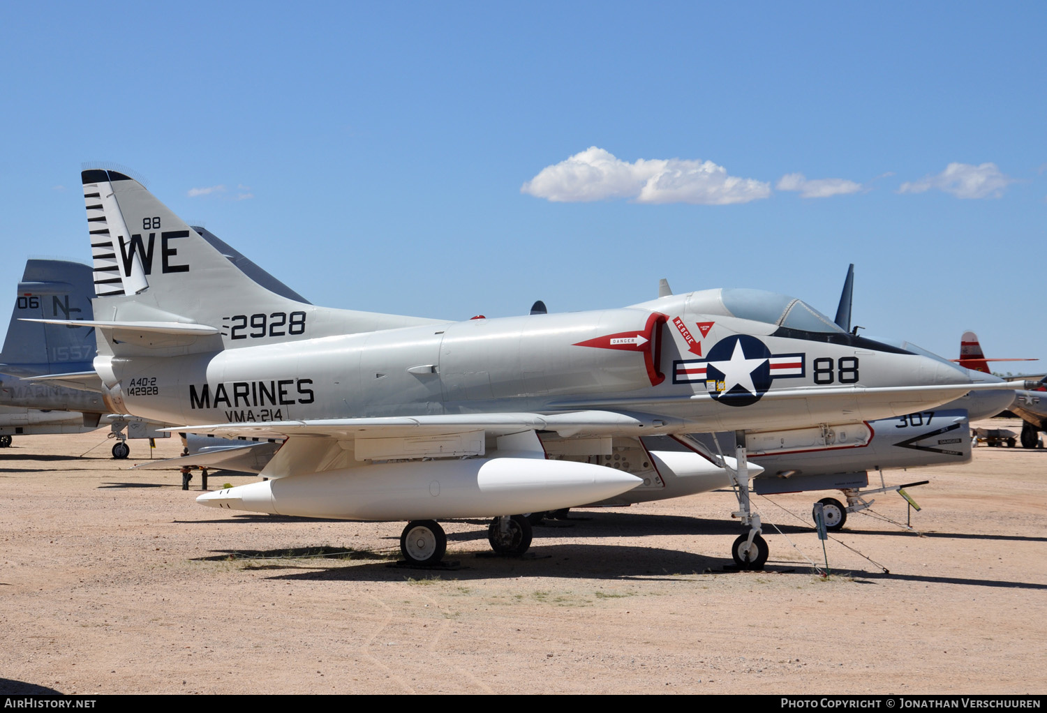 Aircraft Photo of 142928 / 2928 | Douglas A-4B Skyhawk (A4D-2) | USA - Marines | AirHistory.net #216399