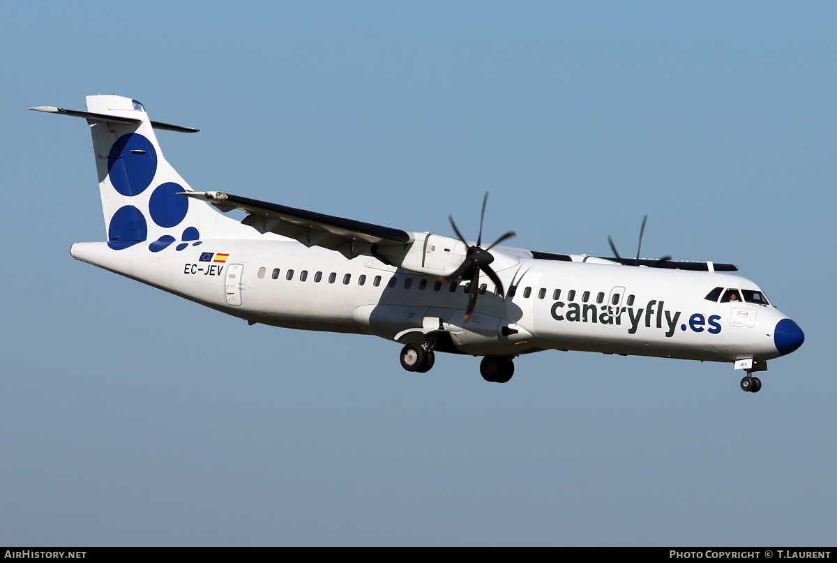 Aircraft Photo of EC-JEV | ATR ATR-72-500 (ATR-72-212A) | Canaryfly | AirHistory.net #216428