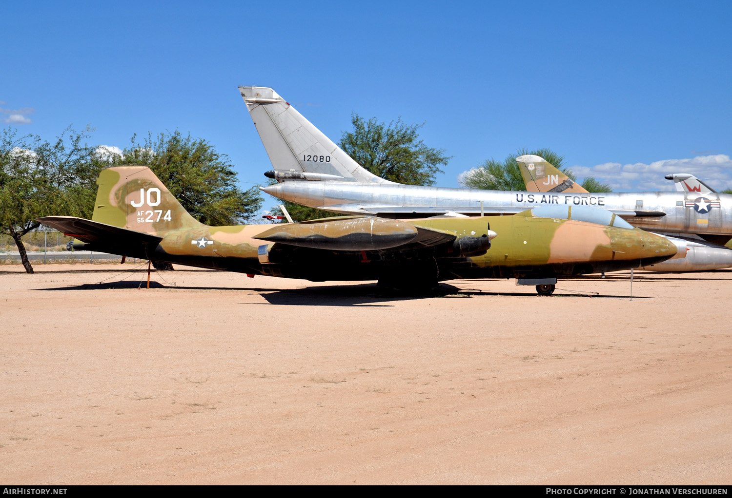 Aircraft Photo of 55-4274 / AF55-274 | Martin B-57E Canberra | USA - Air Force | AirHistory.net #216435