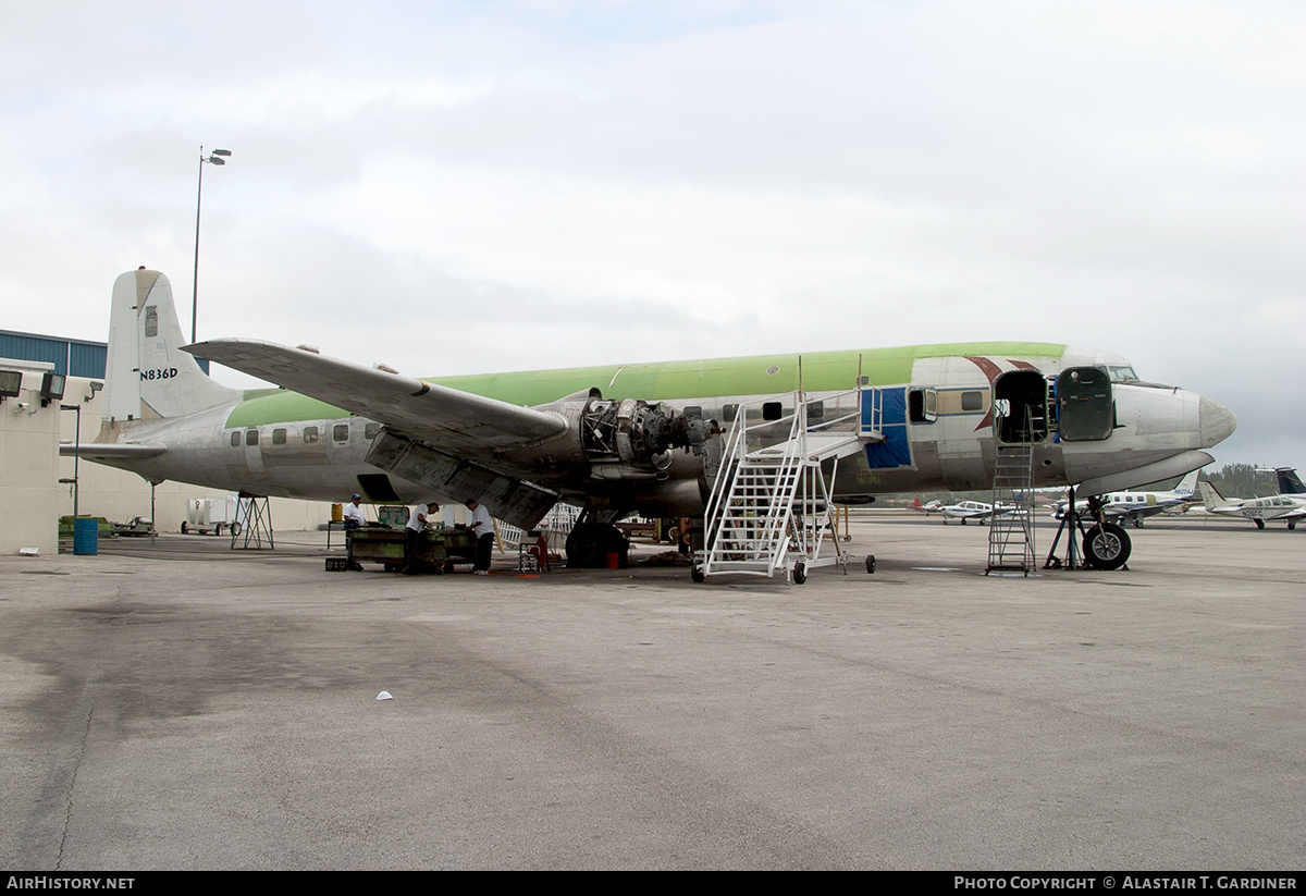 Aircraft Photo of N836D | Douglas DC-7B | Legendary Airliners | AirHistory.net #216444