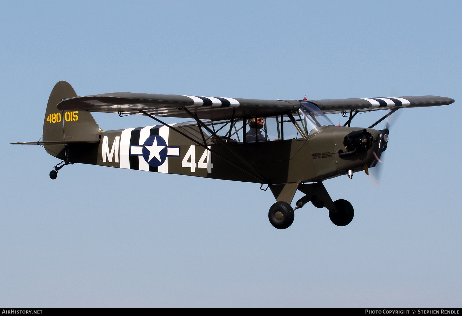 Aircraft Photo of G-AKIB / 480015 | Piper L-4H Grasshopper (J-3C-90) | USA - Air Force | AirHistory.net #216480