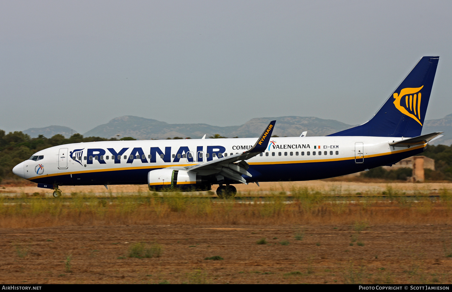 Aircraft Photo of EI-EKM | Boeing 737-8AS | Ryanair | AirHistory.net #216548