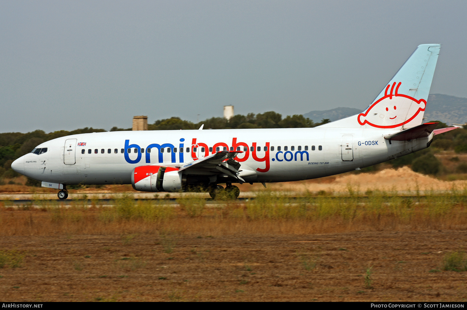 Aircraft Photo of G-ODSK | Boeing 737-37Q | Bmibaby | AirHistory.net #216549
