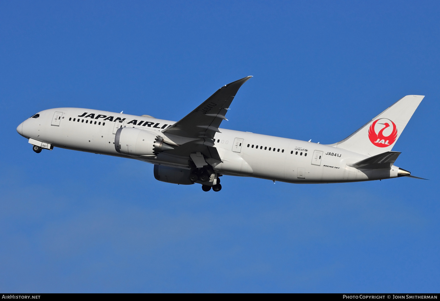 Aircraft Photo of JA841J | Boeing 787-8 Dreamliner | Japan Airlines - JAL | AirHistory.net #216552