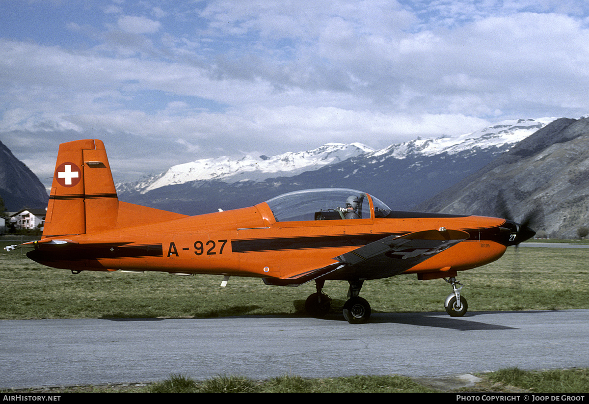 Aircraft Photo of A-927 | Pilatus PC-7 | Switzerland - Air Force | AirHistory.net #216567