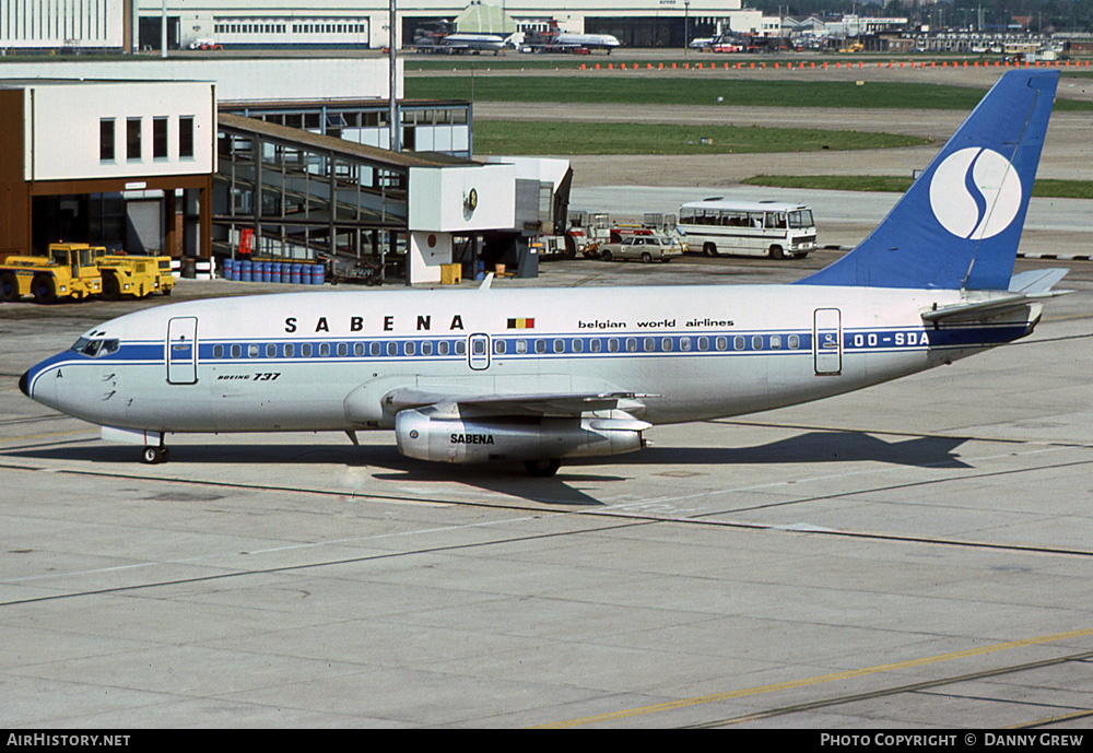 Aircraft Photo of OO-SDA | Boeing 737-229/Adv | Sabena | AirHistory.net #216578