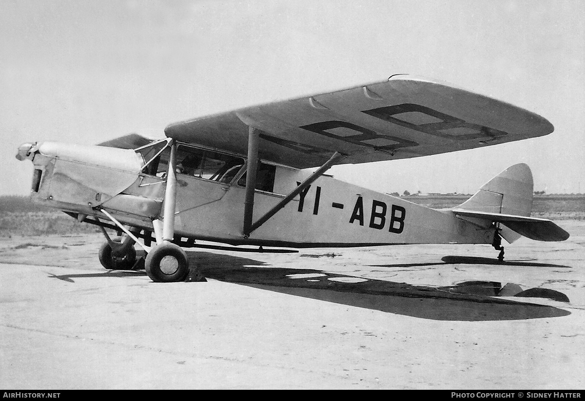 Aircraft Photo of YI-ABB | De Havilland D.H. 80A Puss Moth | AirHistory.net #216609