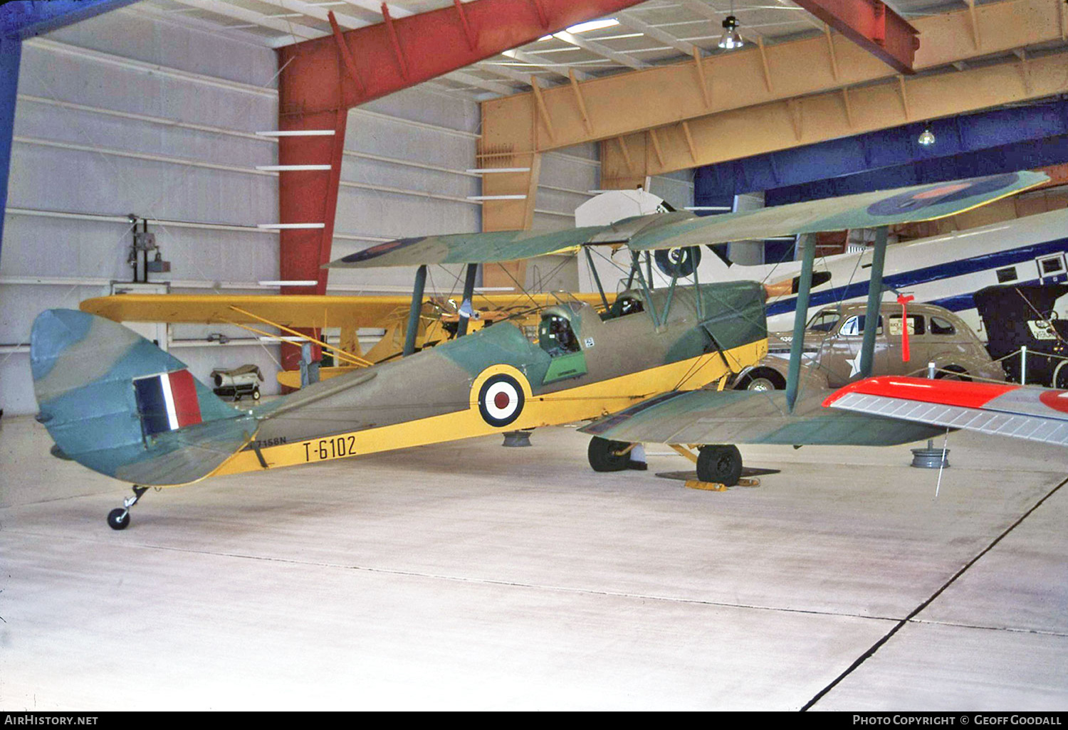 Aircraft Photo of N7158N / T-6102 | De Havilland D.H. 82A Tiger Moth | UK - Air Force | AirHistory.net #216619
