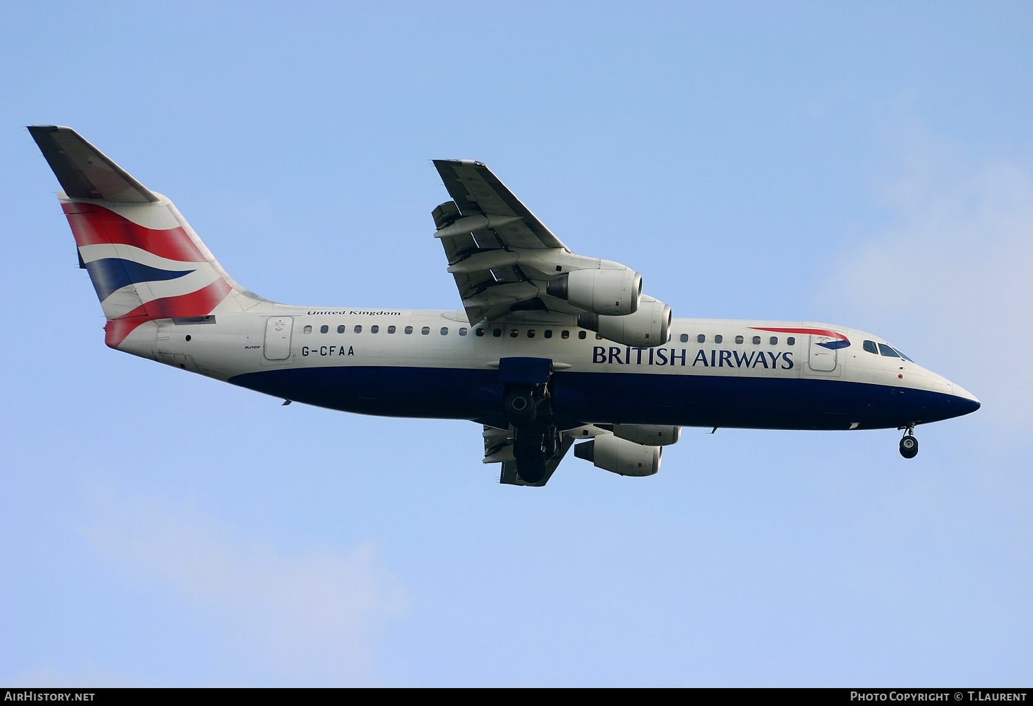 Aircraft Photo of G-CFAA | BAE Systems Avro 146-RJ100 | British Airways | AirHistory.net #216654