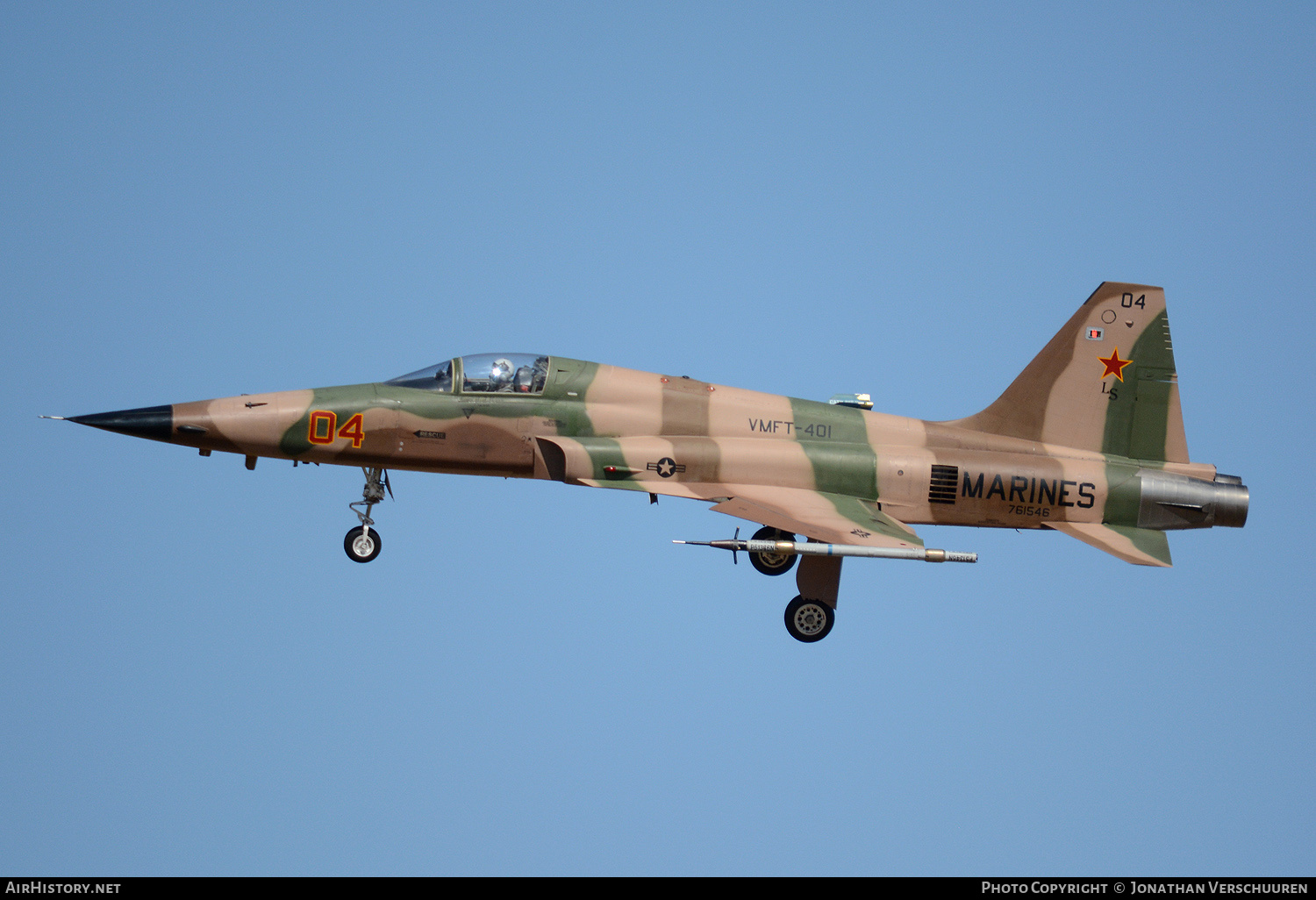 Aircraft Photo of 761546 | Northrop F-5N Tiger II | USA - Marines | AirHistory.net #216658