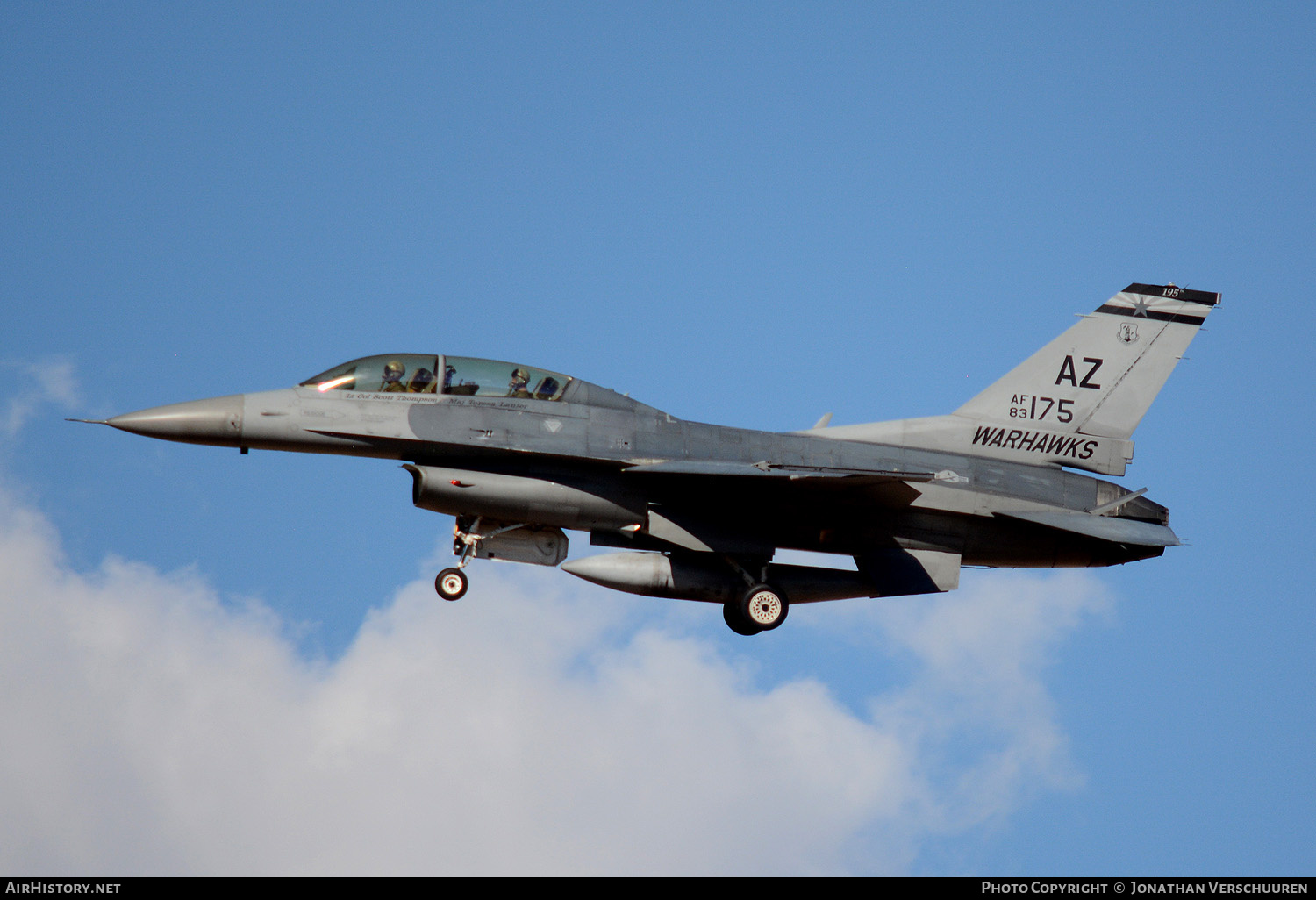 Aircraft Photo of 83-1175 / AF83-175 | General Dynamics F-16D Fighting Falcon | USA - Air Force | AirHistory.net #216695
