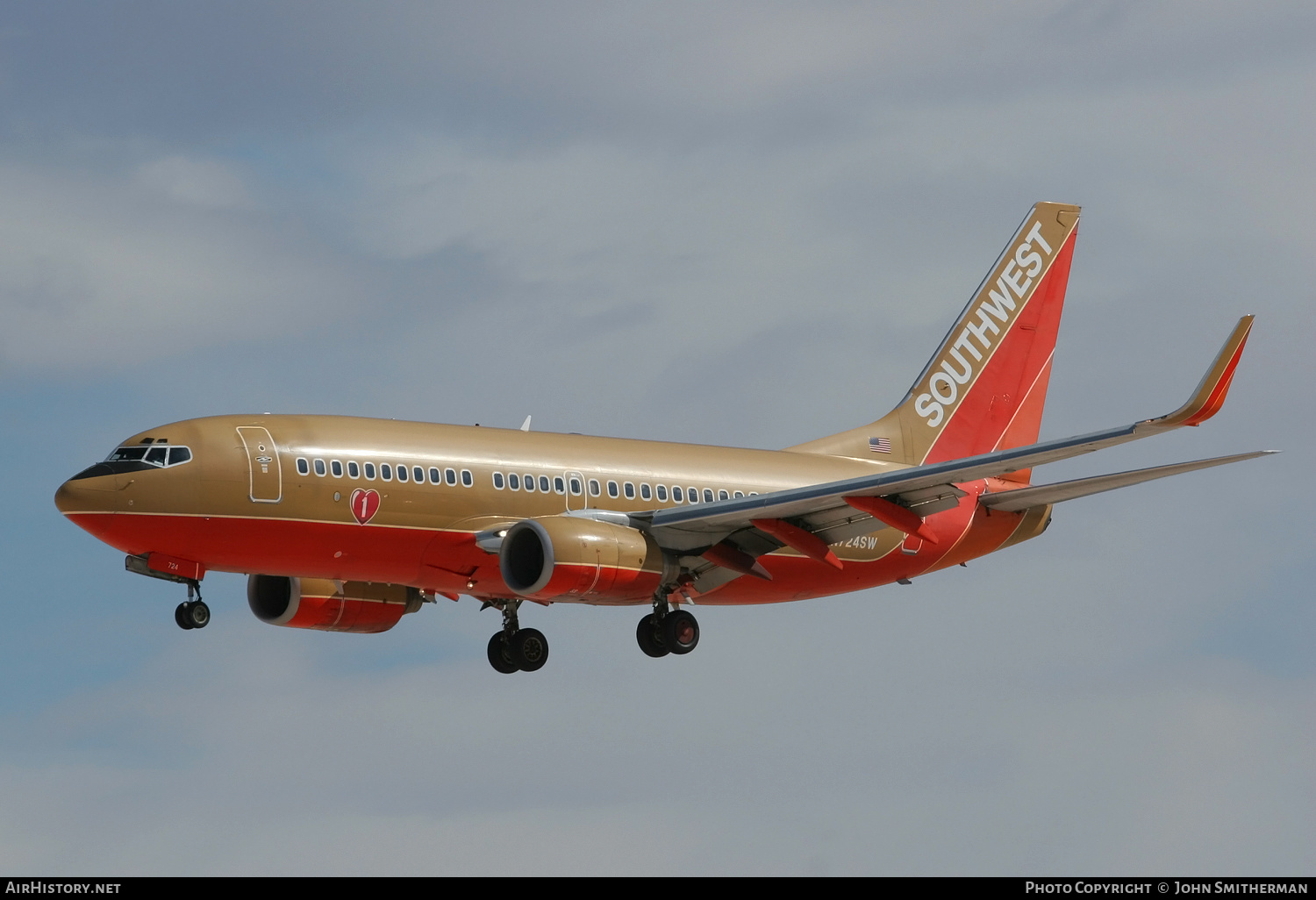 Aircraft Photo of N724SW | Boeing 737-7H4 | Southwest Airlines | AirHistory.net #216765