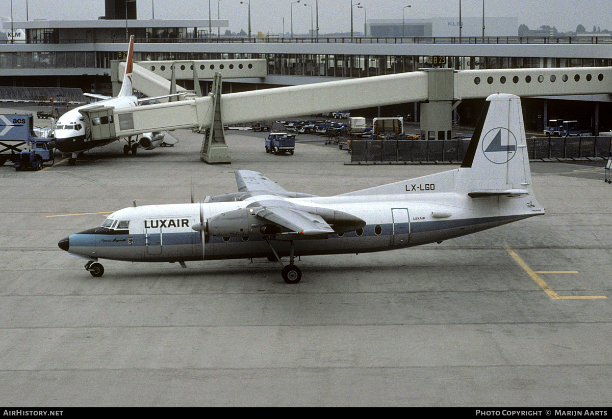 Aircraft Photo of LX-LGD | Fokker F27-600 Friendship | Luxair | AirHistory.net #216767