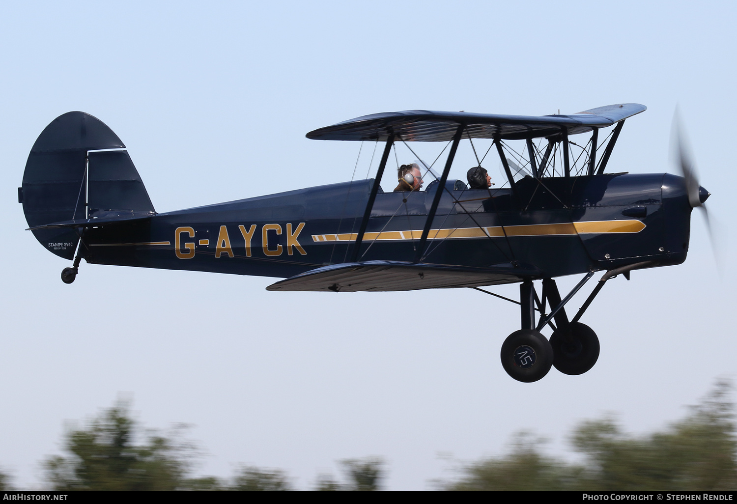Aircraft Photo of G-AYCK | AIA Stampe SV-4C | AirHistory.net #216771