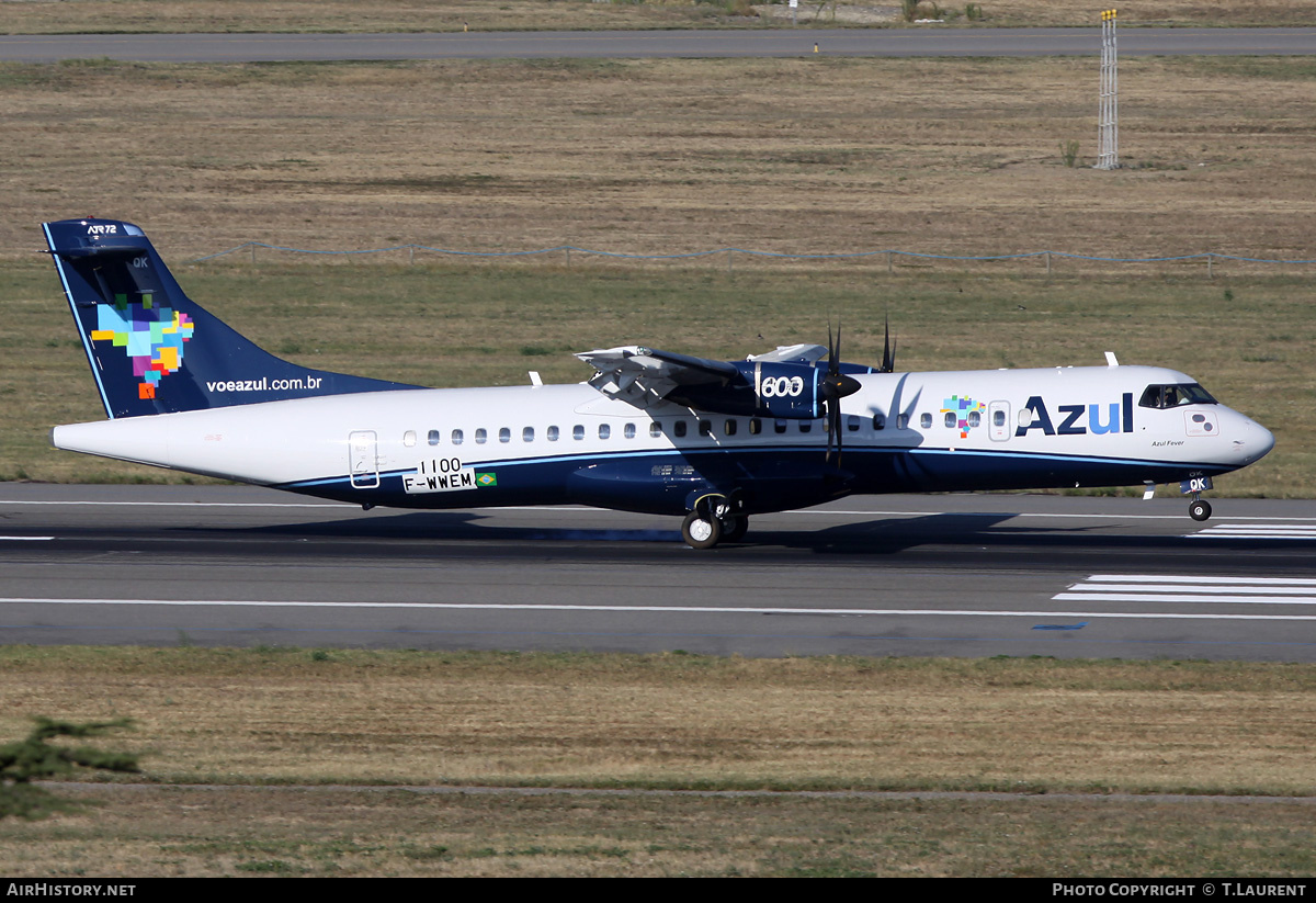 Aircraft Photo of F-WWEM | ATR ATR-72-600 (ATR-72-212A) | Azul Linhas Aéreas Brasileiras | AirHistory.net #216784