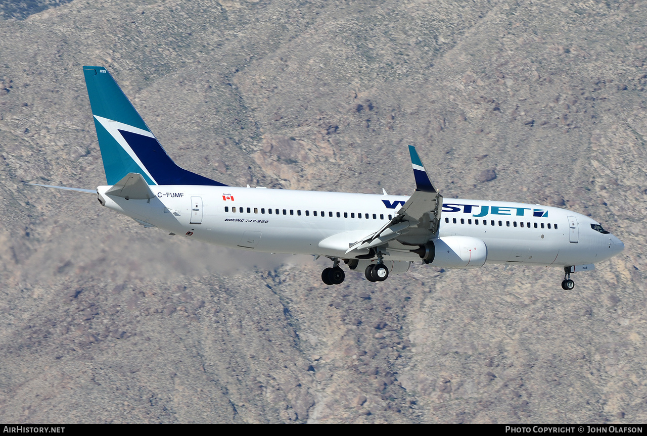 Aircraft Photo of C-FUMF | Boeing 737-8CT | WestJet | AirHistory.net #216789