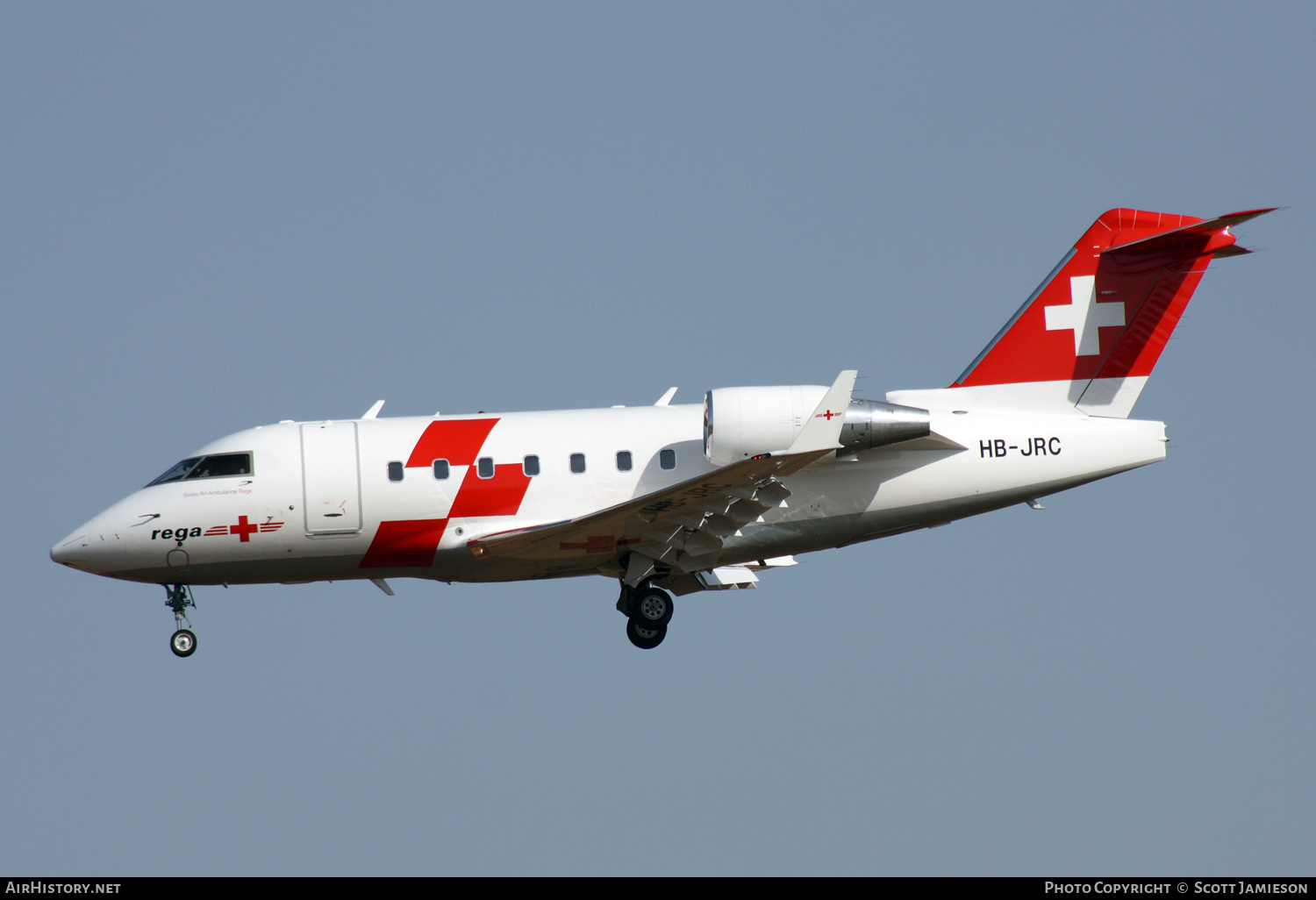 Aircraft Photo of HB-JRC | Bombardier Challenger 604 (CL-600-2B16) | REGA - Swiss Air Ambulance | AirHistory.net #216805