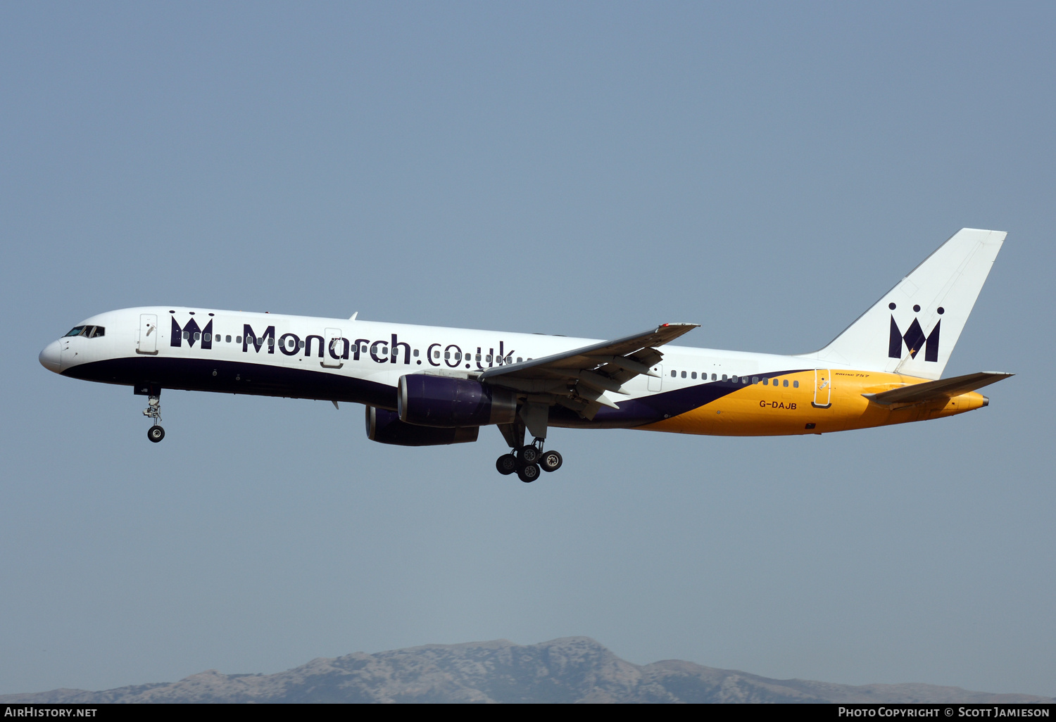 Aircraft Photo of G-DAJB | Boeing 757-2T7 | Monarch Airlines | AirHistory.net #216818