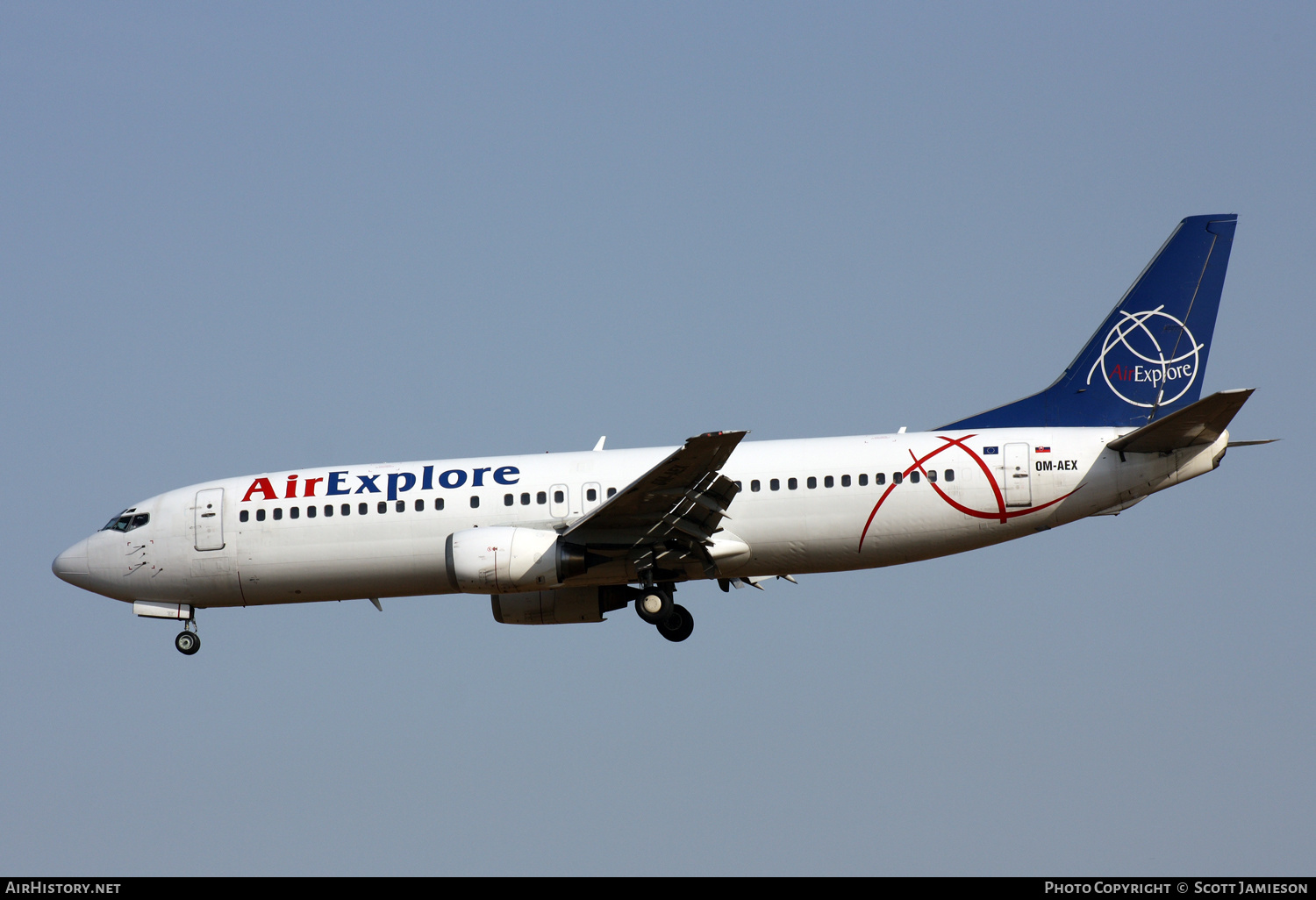 Aircraft Photo of OM-AEX | Boeing 737-4Y0 | AirExplore - Axe | AirHistory.net #216824
