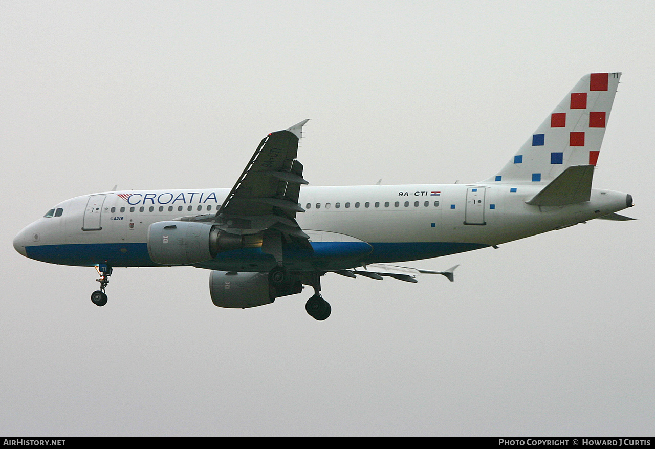 Aircraft Photo of 9A-CTI | Airbus A319-112 | Croatia Airlines | AirHistory.net #216827