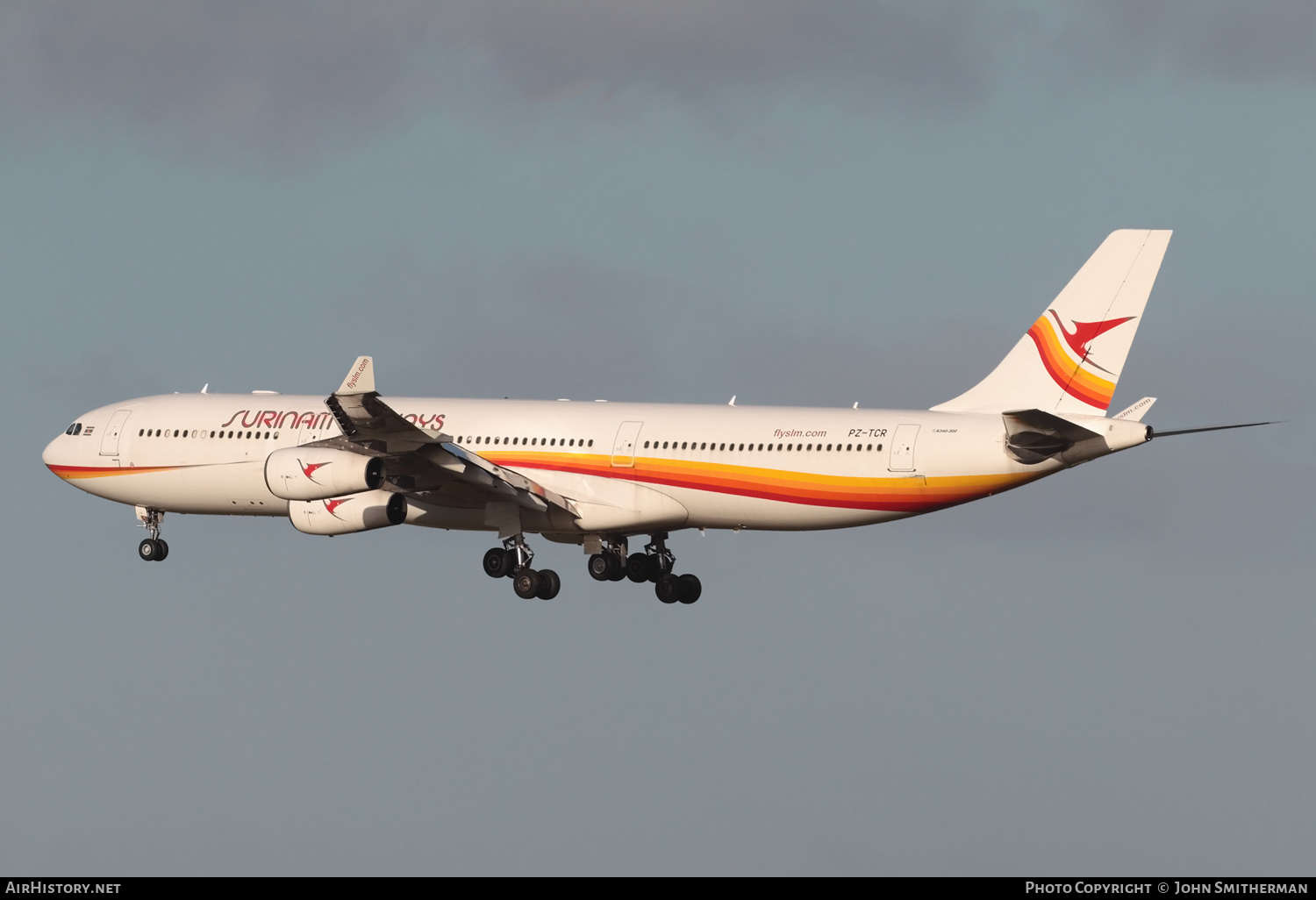Aircraft Photo of PZ-TCR | Airbus A340-313X | Surinam Airways | AirHistory.net #216876