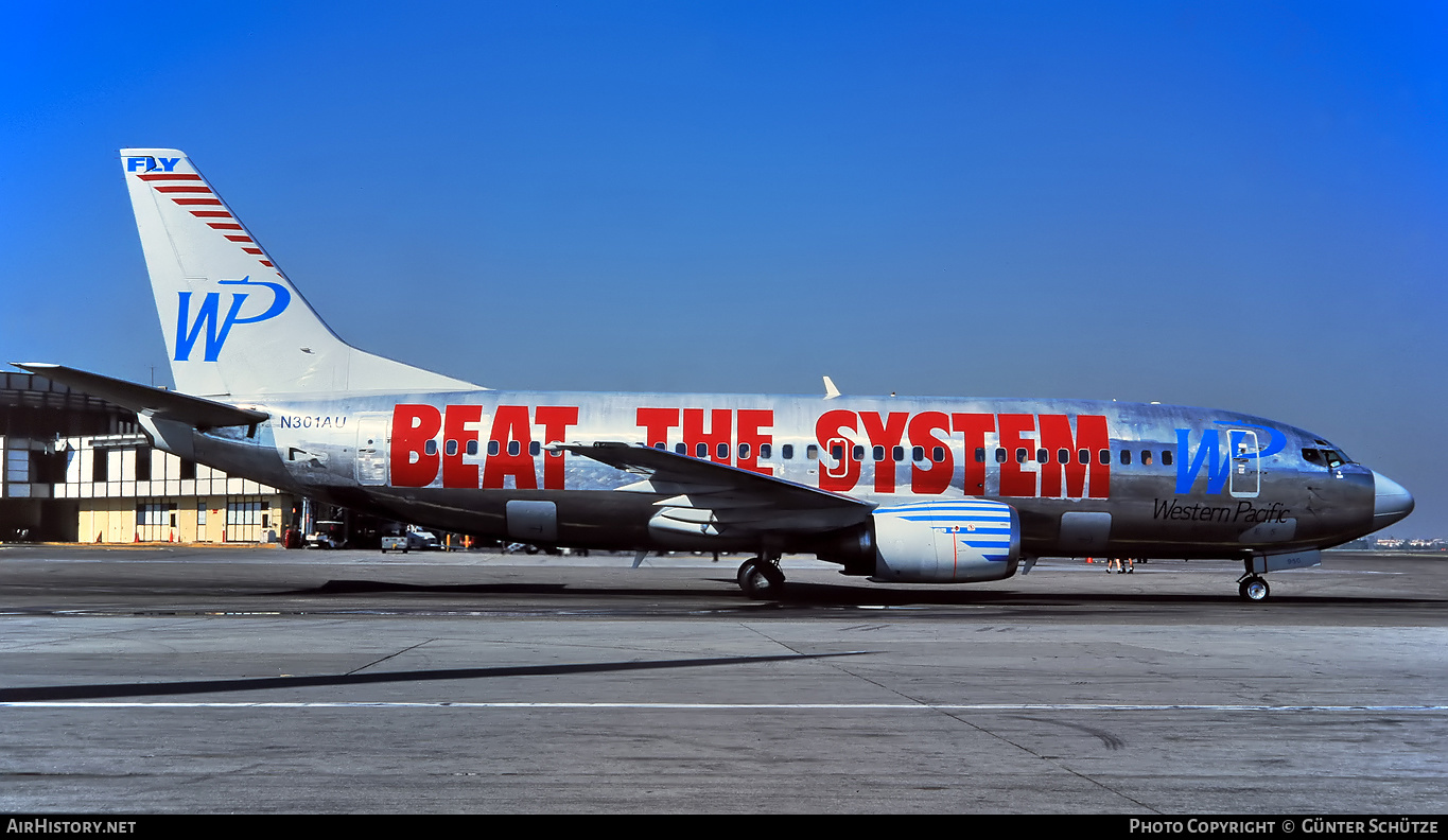 Aircraft Photo of N301AU | Boeing 737-301 | Western Pacific Airlines | AirHistory.net #216878