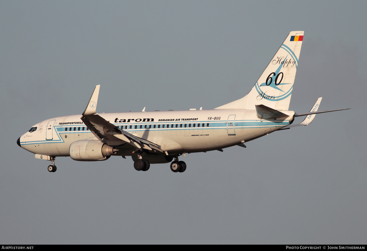 Aircraft Photo of YR-BGG | Boeing 737-78J | TAROM - Transporturile Aeriene Române | AirHistory.net #216879