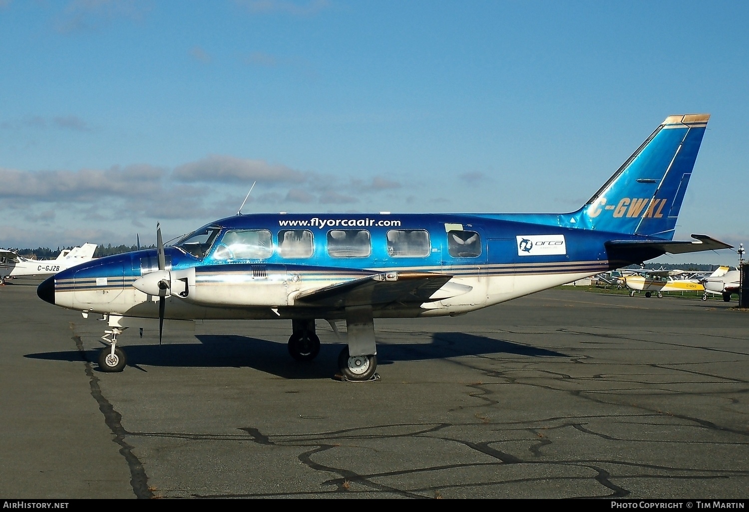 Aircraft Photo of C-GWXL | Piper PA-31-350 Navajo Chieftain | Orca Air | AirHistory.net #216931