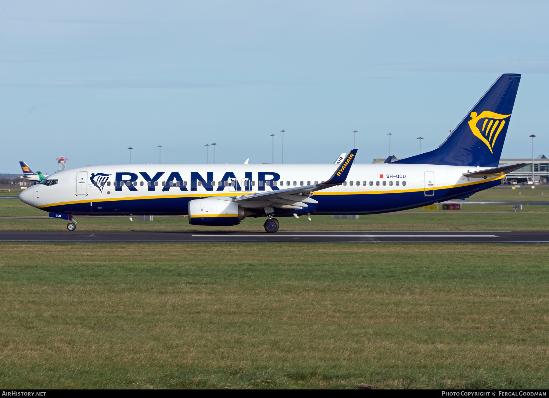 Aircraft Photo of 9H-QDU | Boeing 737-800 | Ryanair | AirHistory.net #216947