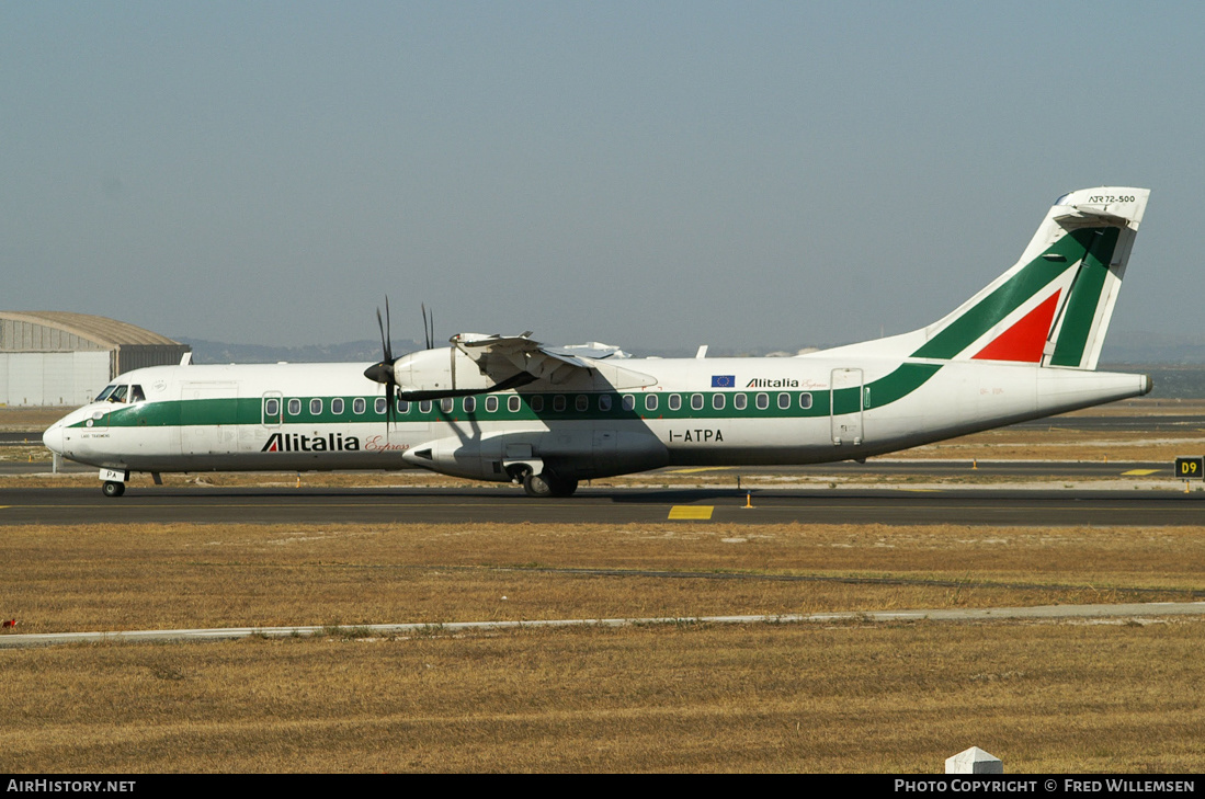 Aircraft Photo of I-ATPA | ATR ATR-72-500 (ATR-72-212A) | Alitalia Express | AirHistory.net #216957