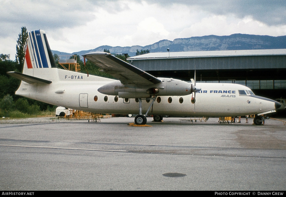 Aircraft Photo of F-BYAA | Fokker F27-400 Friendship | Air France | AirHistory.net #216965